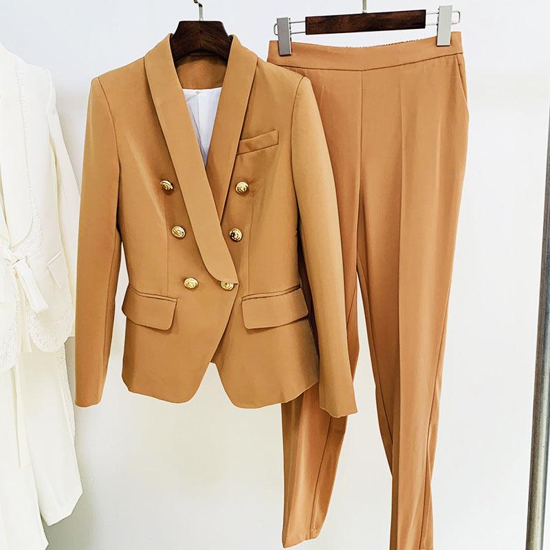 KittenAlarm - Winnie Solid Blazer Top & Pants Set