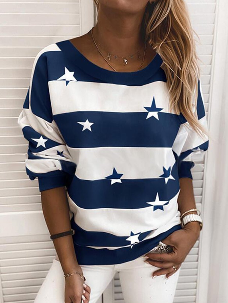 OrroShop Women's Loose Round Neck Sweater for Comfort