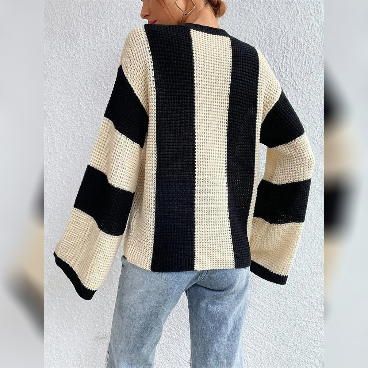 Patchwork Striped Sweater 7