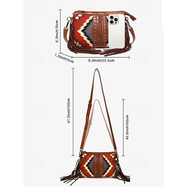 PU Crossbody Leather Bag Shoulder Wristlet Bags