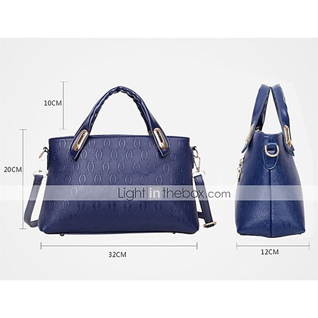 4 Bag Leather Purse PU Pieces Set