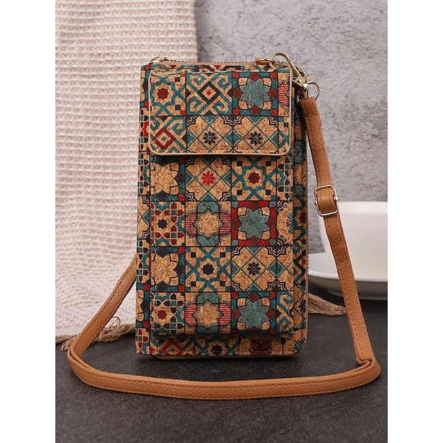 Vintage Bag with Phone Adjustable Crossbody Boho