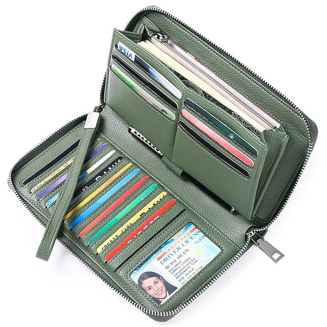 Leather Bag Outdoor Mobile Wallet Daily Phone PU