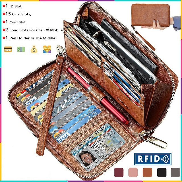 Phone Wallet Leather Bag Mobile Daily PU Outdoor