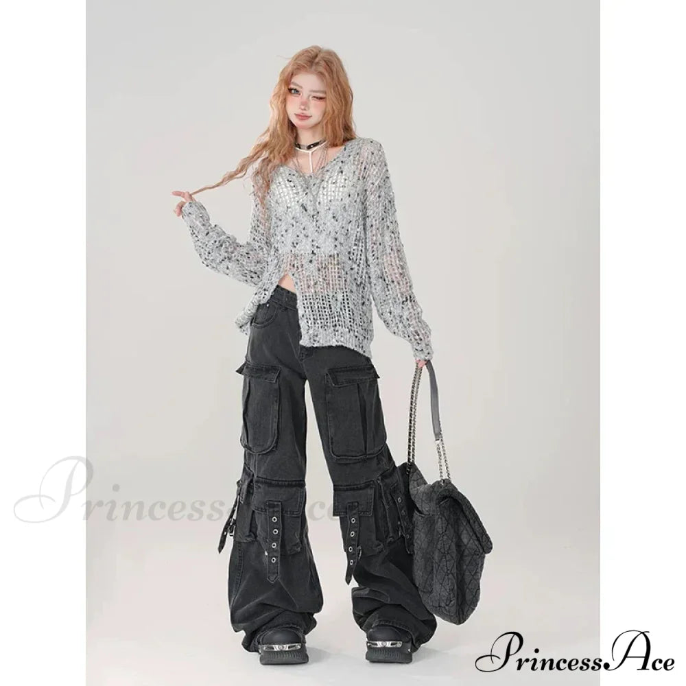 Y2K Japanese Cargo Halloween Pants