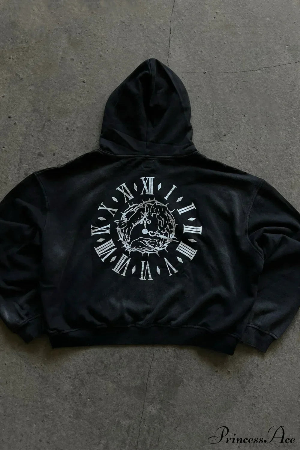 Y2K Street Dark Zip Hoodie 2