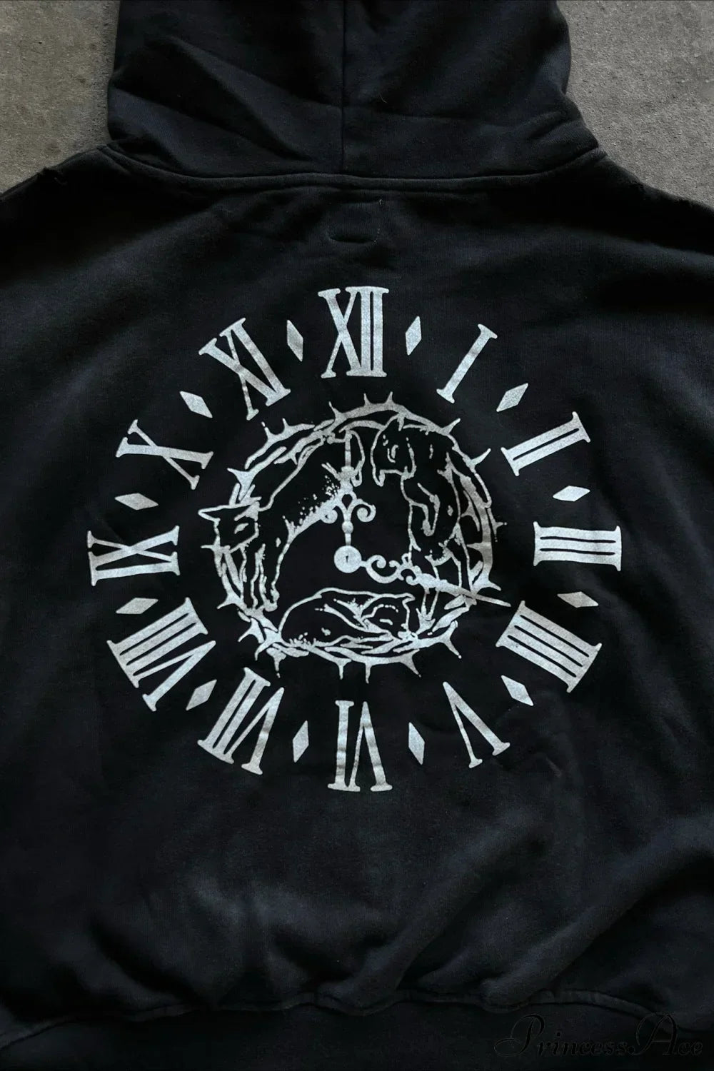 Y2K Street Dark Zip Hoodie 5