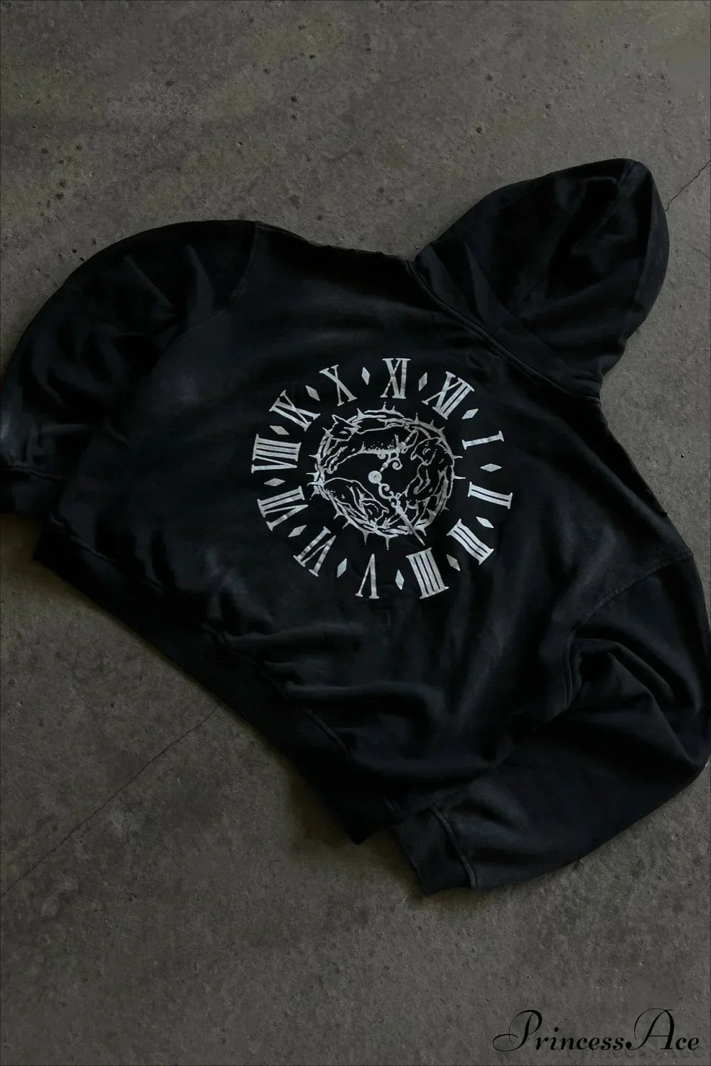 Y2K Street Dark Zip Hoodie 4