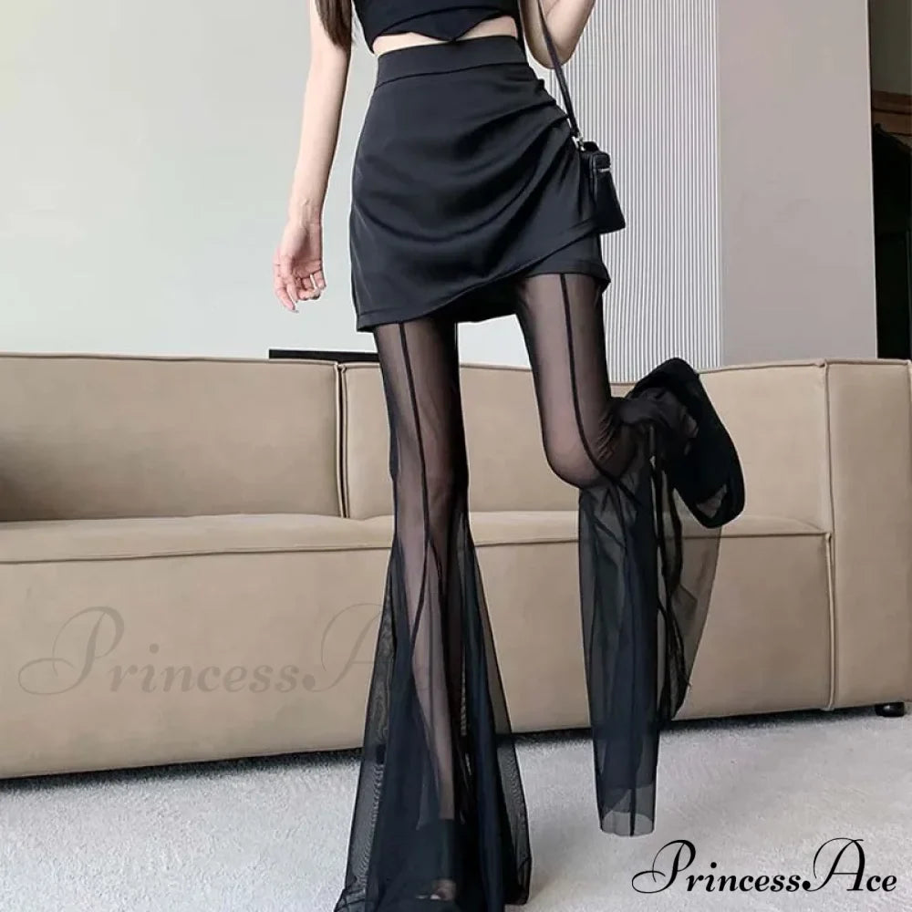 Y2K Thin Flare Halloween Pants