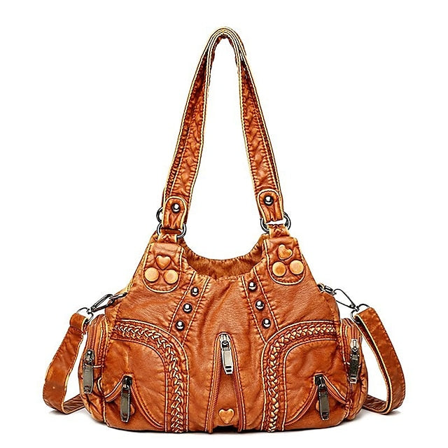 Bag Stylish - Vintage Shoulder Brown Leather