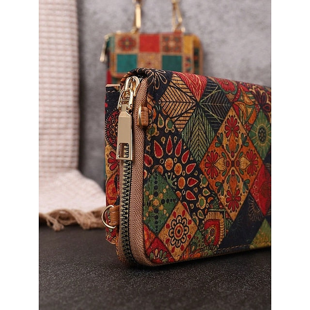 Vintage Bag with Phone Adjustable Crossbody Boho