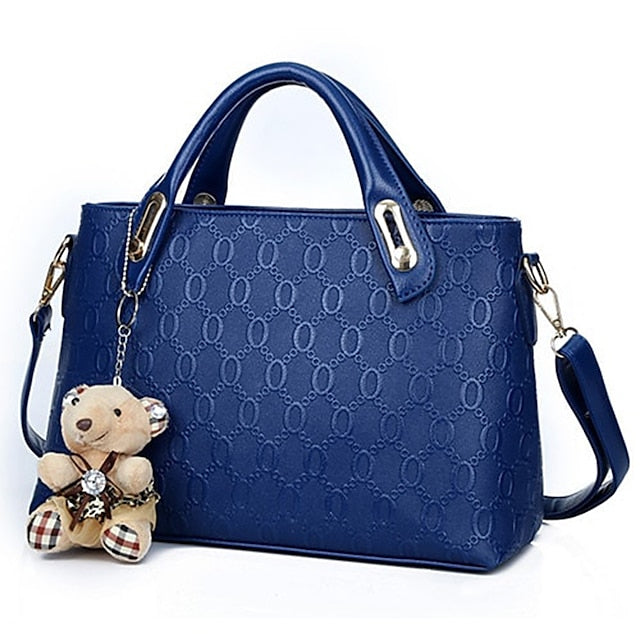 4 Bag Leather Purse PU Pieces Set