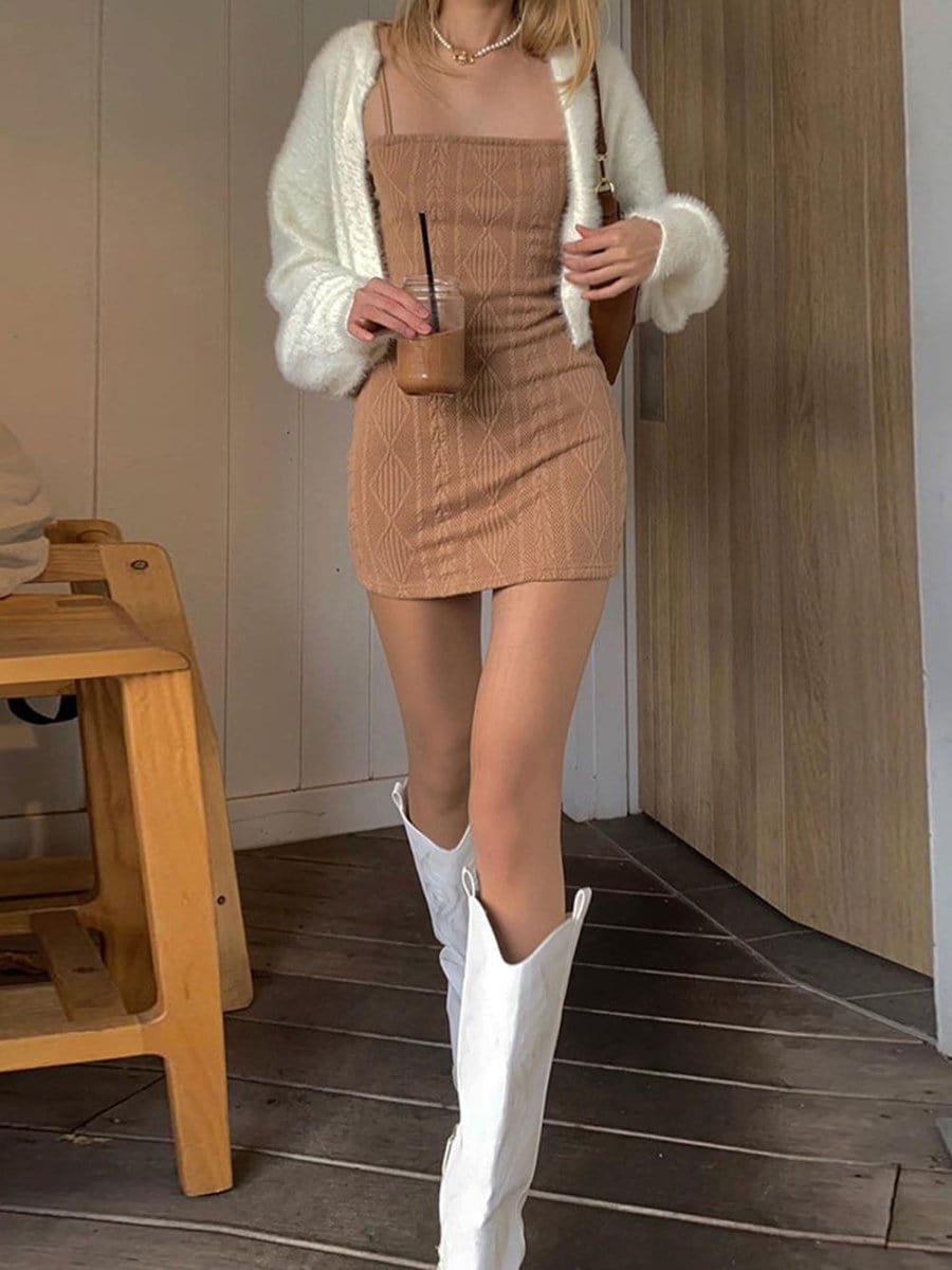 Strap Mini Dress