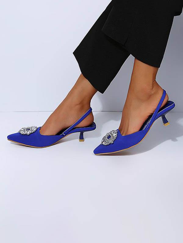 Rhinestone Wedding Pointed Toe Sandals