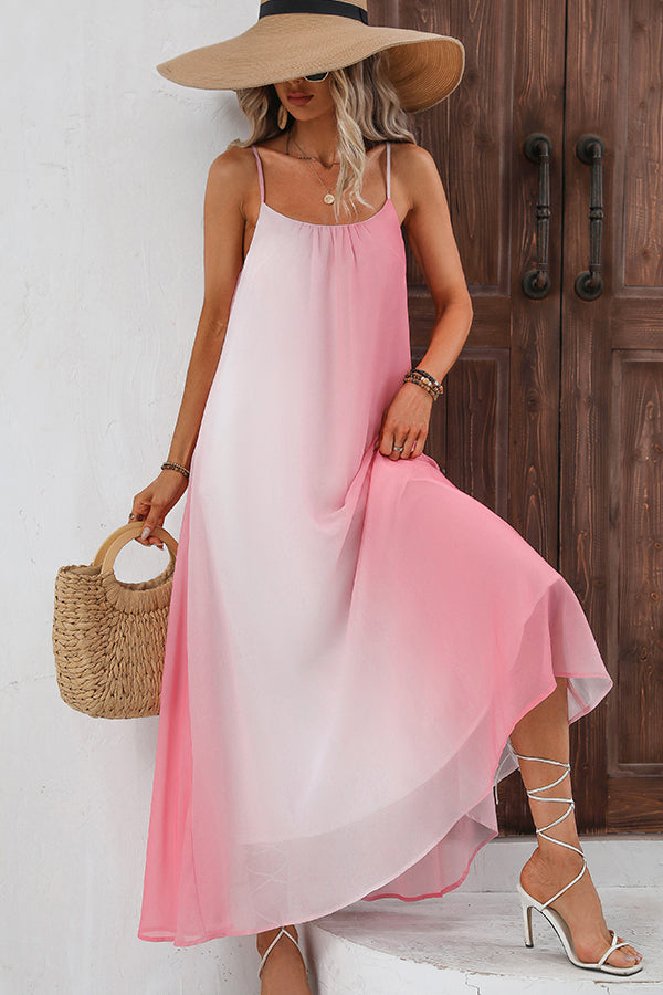 Fashion Sleeveless Gradient Casual Dress - Fashionpara