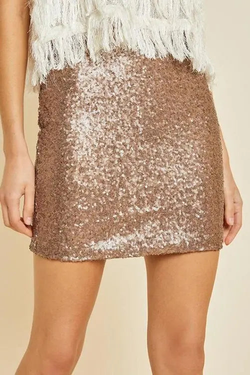 Sequin Mini Skirts - Fashionpara