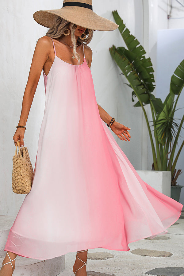 Fashion Sleeveless Gradient Casual Dress - Fashionpara