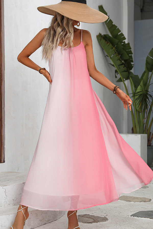 Fashion Sleeveless Gradient Casual Dress - Fashionpara