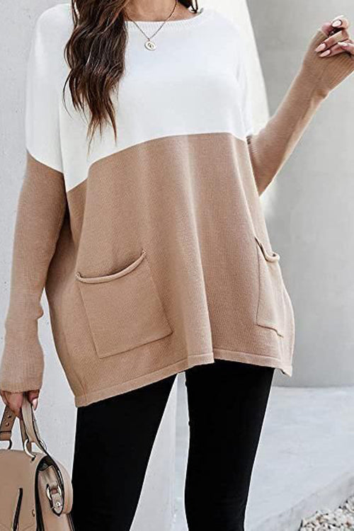 Get Comfortable Double Pocket Sweater - Fashionpara