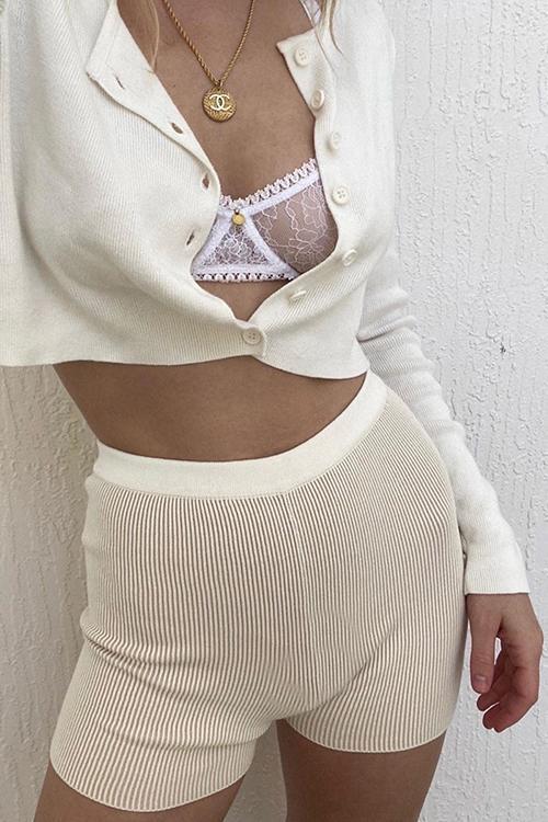 Solid Knit Boxer Shorts - Fashionpara