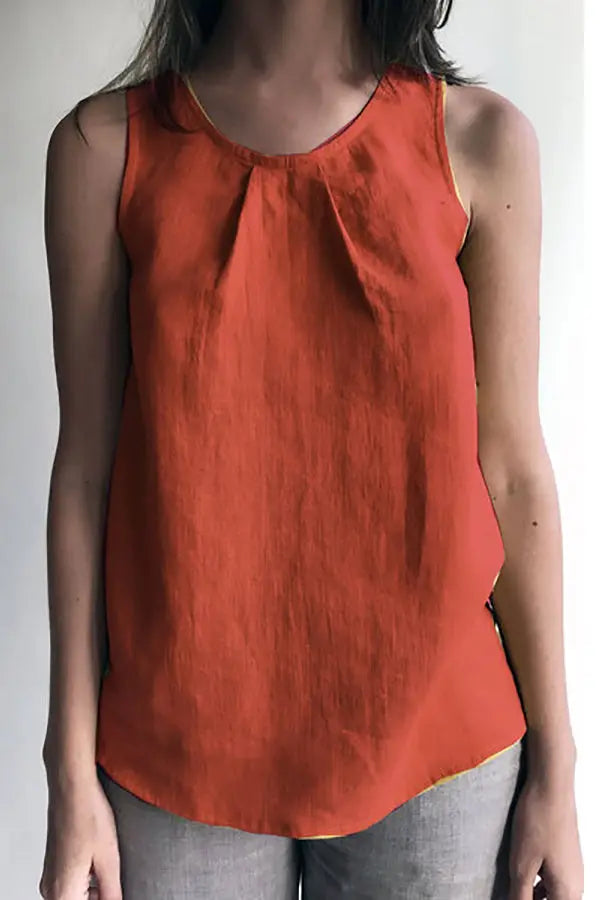 Tucks O Neck Sleeve Blouse - Fashionpara