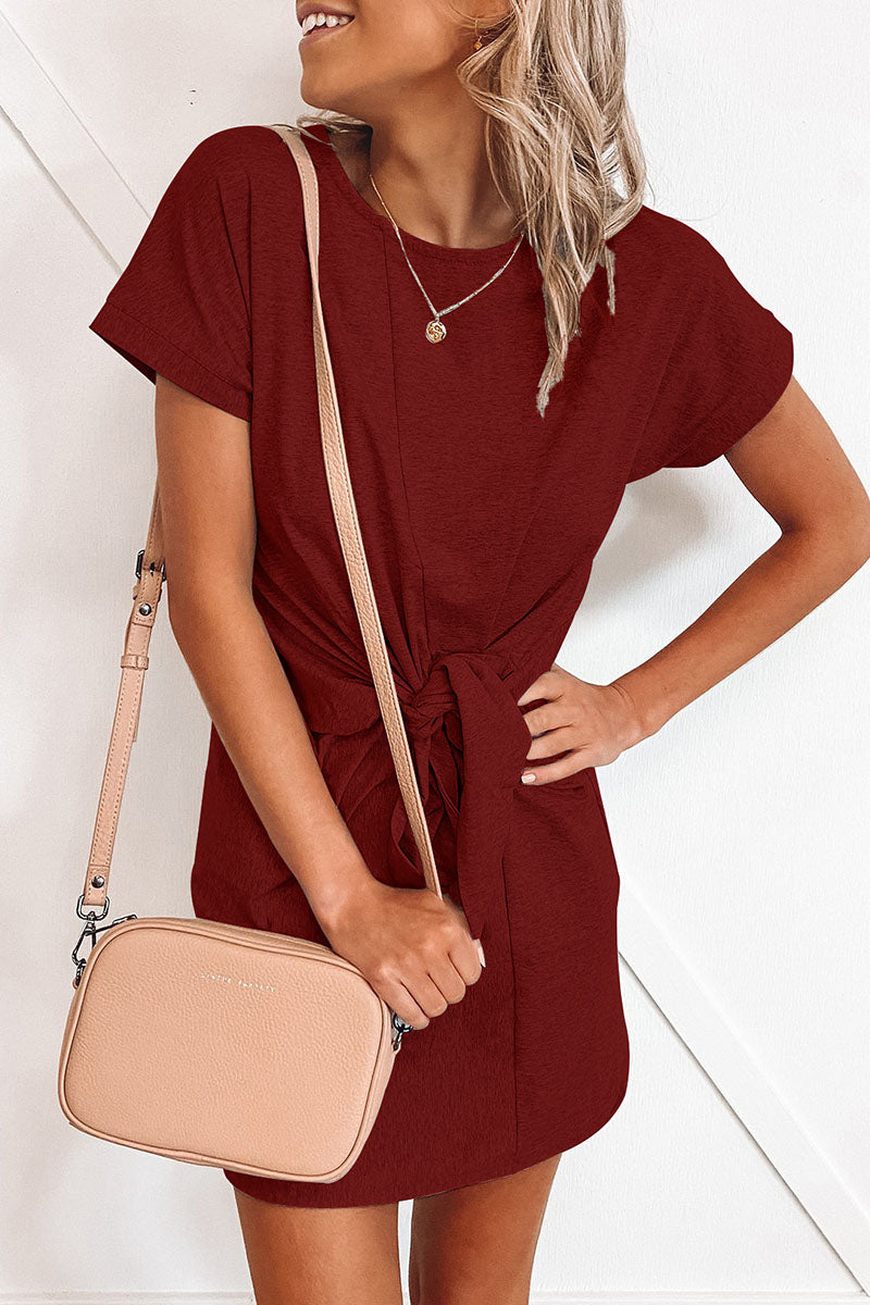 Fashion Sexy Solid Split Joint O Neck Princess Dresses(6 colors) - Fashionpara