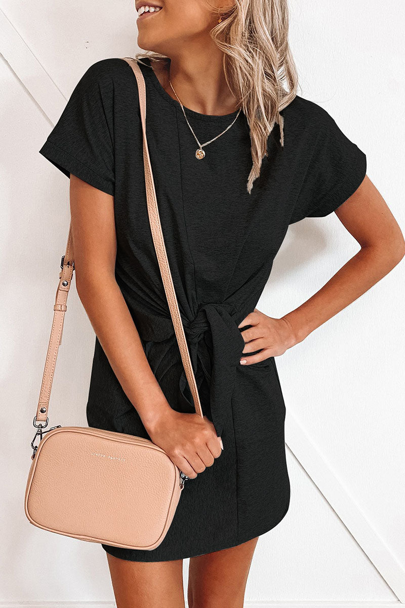 Fashion Sexy Solid Split Joint O Neck Princess Dresses(6 colors) - Fashionpara