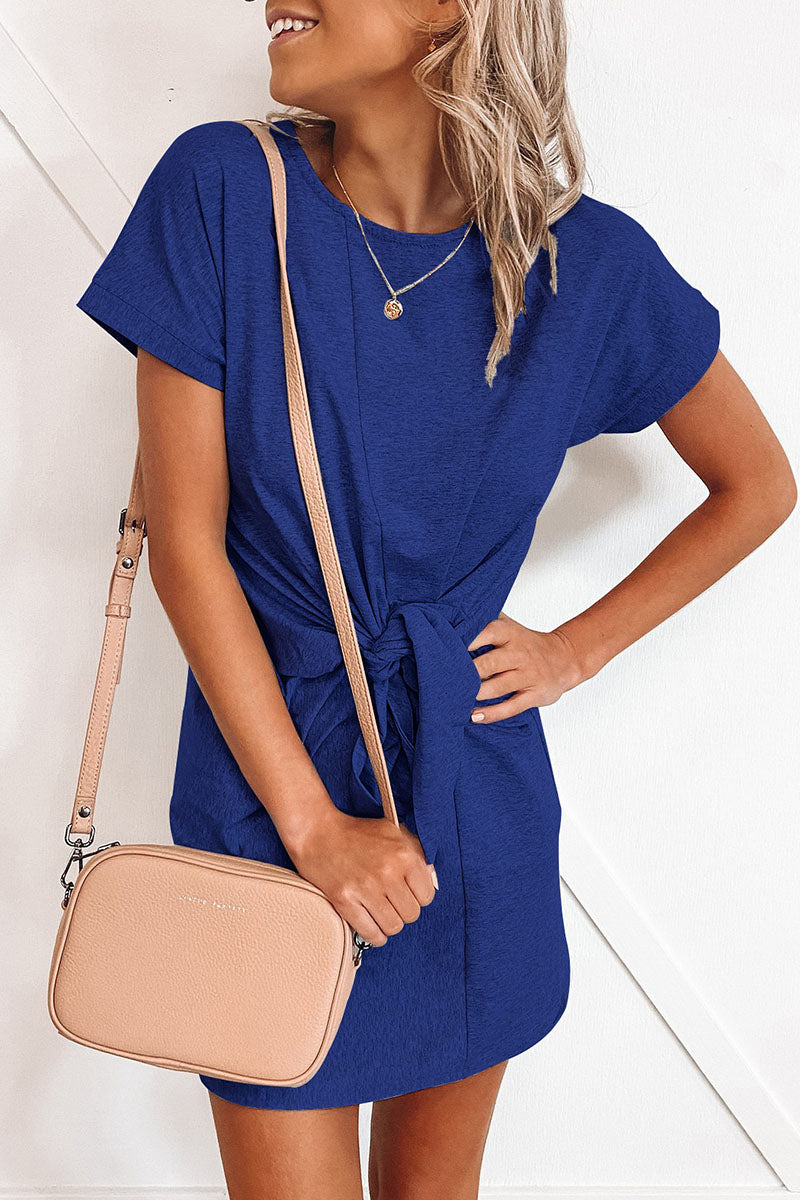 Fashion Sexy Solid Split Joint O Neck Princess Dresses(6 colors) - Fashionpara