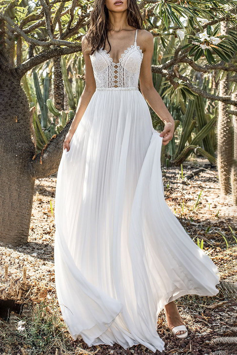 Fashion Sweet Solid Backless V Neck Irregular Dresses - Fashionpara