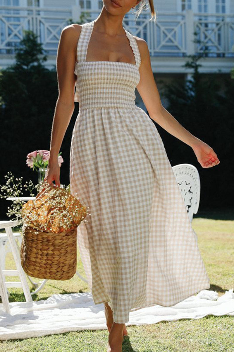 Fashion Street Solid Backless Off the Shoulder A Line Dresses - Fashionpara