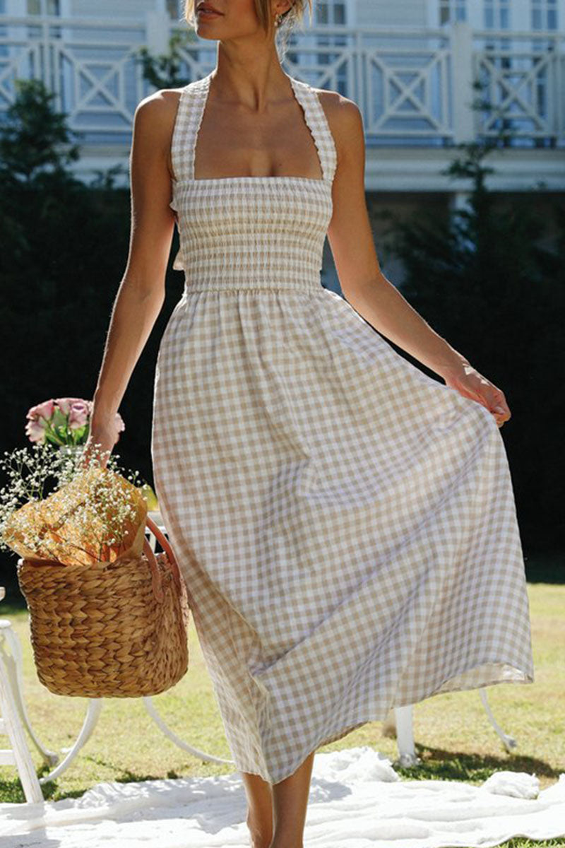 Fashion Street Solid Backless Off the Shoulder A Line Dresses - Fashionpara