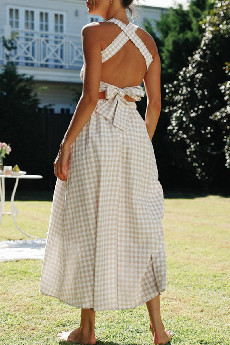 Fashion Street Solid Backless Off the Shoulder A Line Dresses - Fashionpara