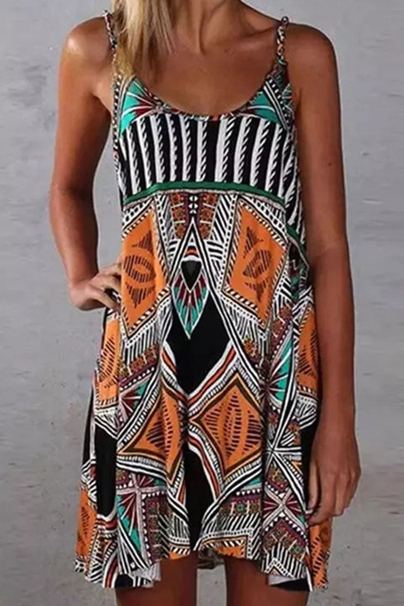 British Style Print Spaghetti Strap Princess Dresses(3 Colors) - Fashionpara