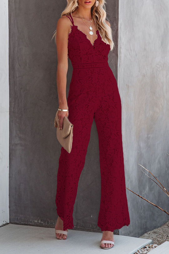 Love In Disguise Lace Jumpsuit - Fashionpara