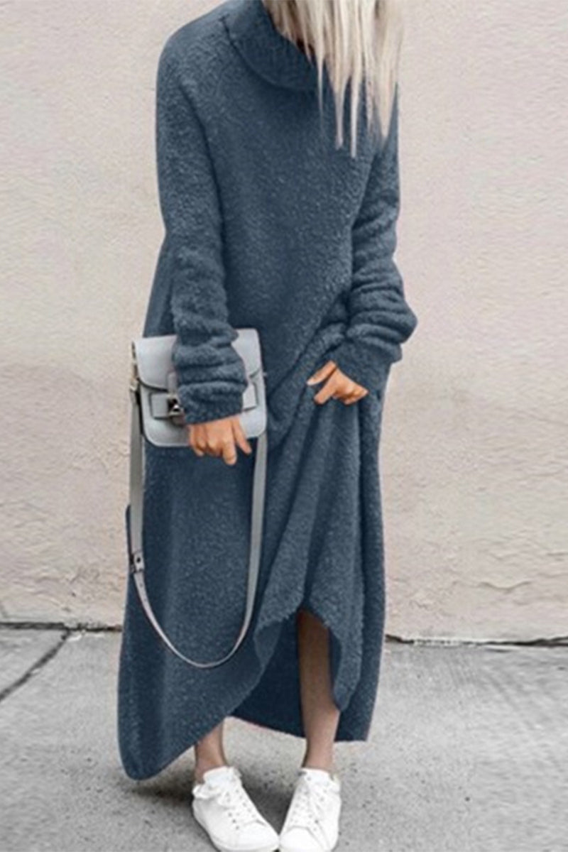Love You Long Time Turtleneck Maxi Dress - Fashionpara