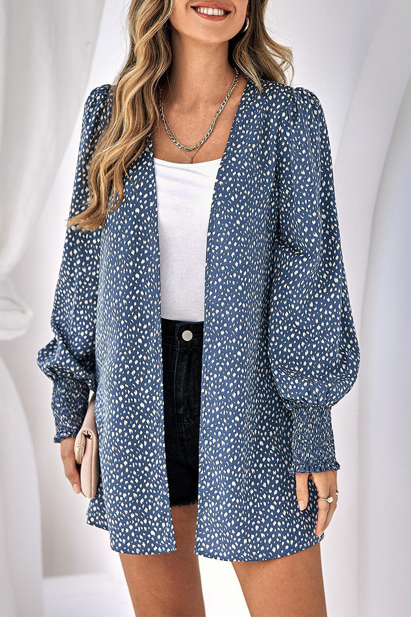 Elegant Leopard Printing Conventional Collar Tops(3 Colors) - Fashionpara