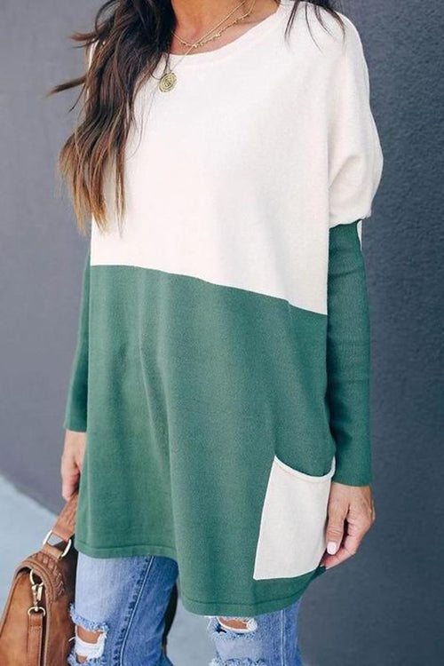 Get Comfortable Double Pocket Sweater - Fashionpara