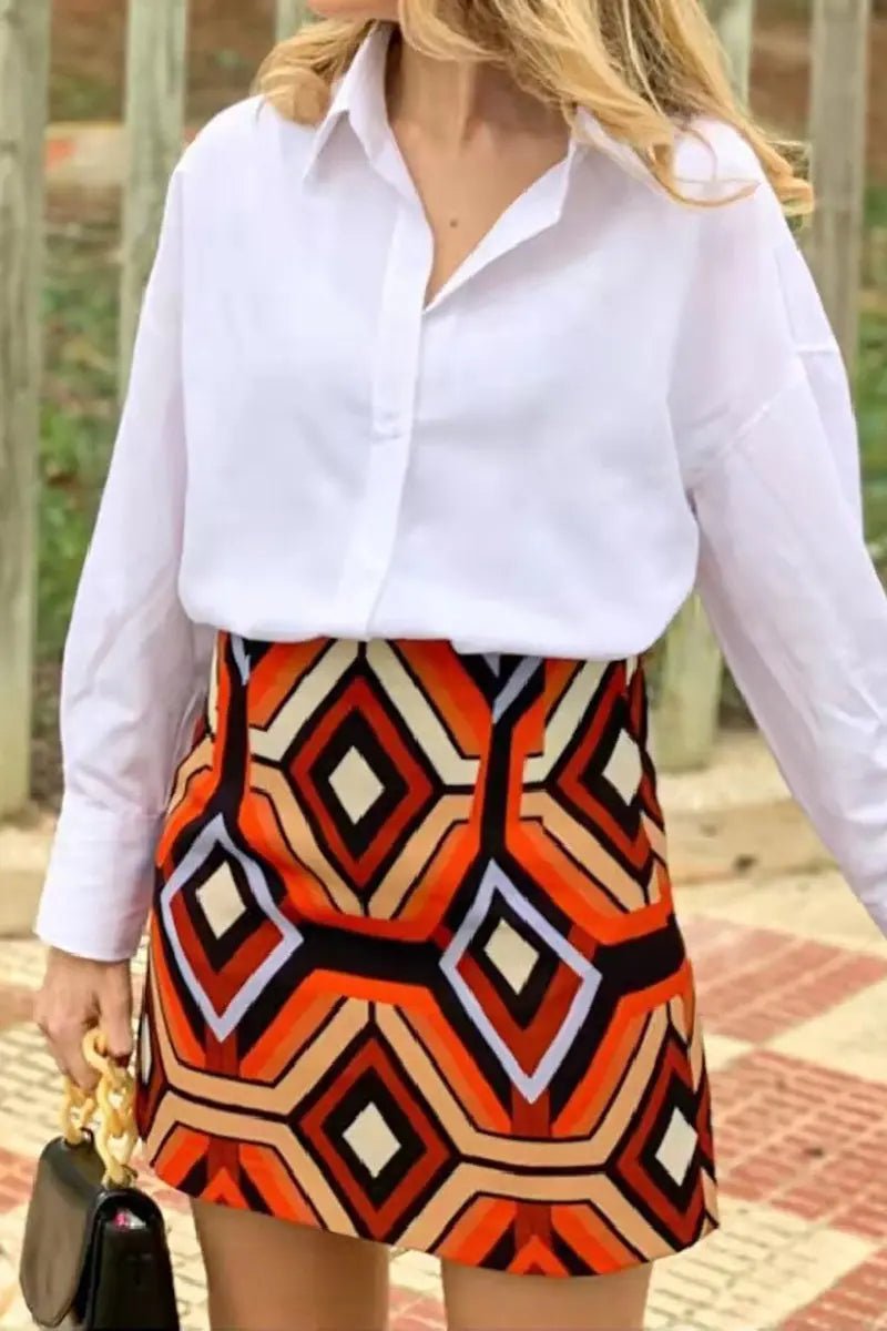 Geometry A Line Skirts - Fashionpara