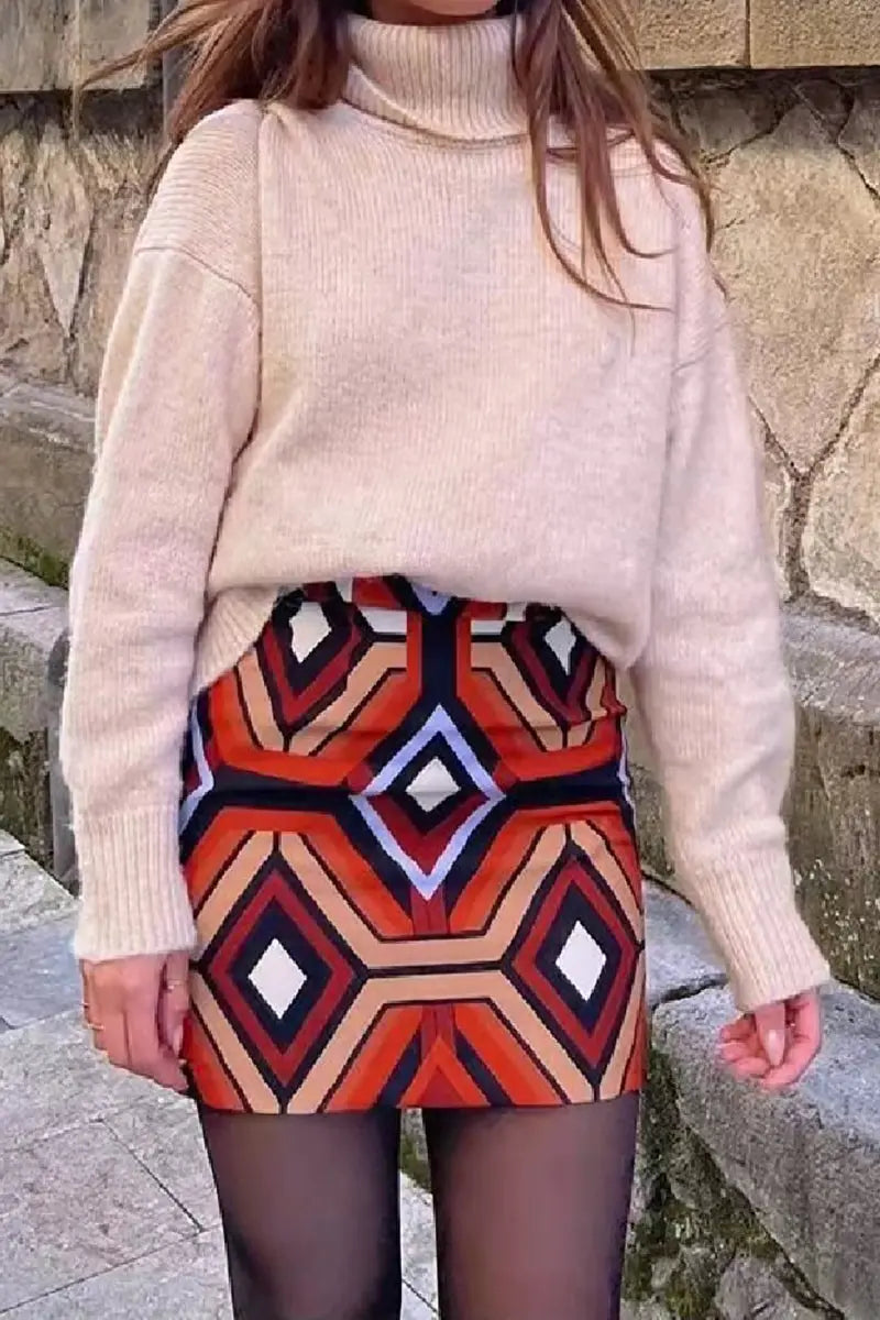 Geometry A Line Skirts - Fashionpara