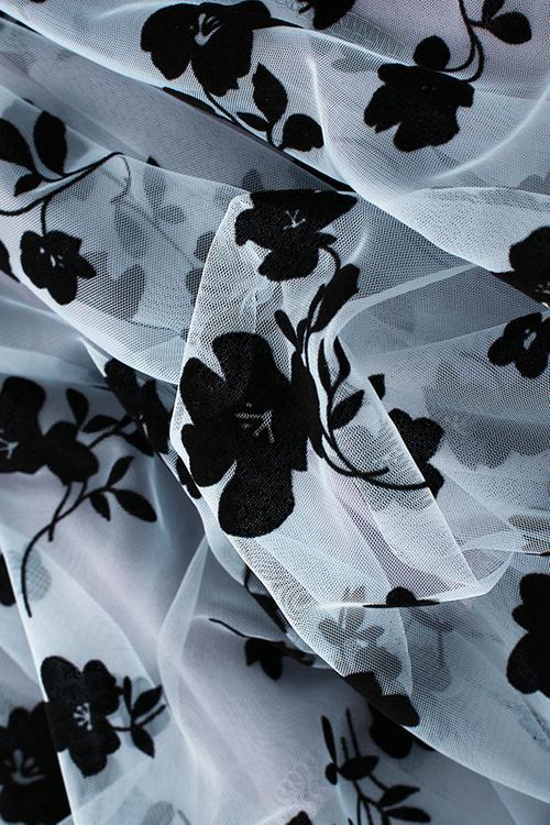 Posy Layer Mesh Mid Skirts - Fashionpara