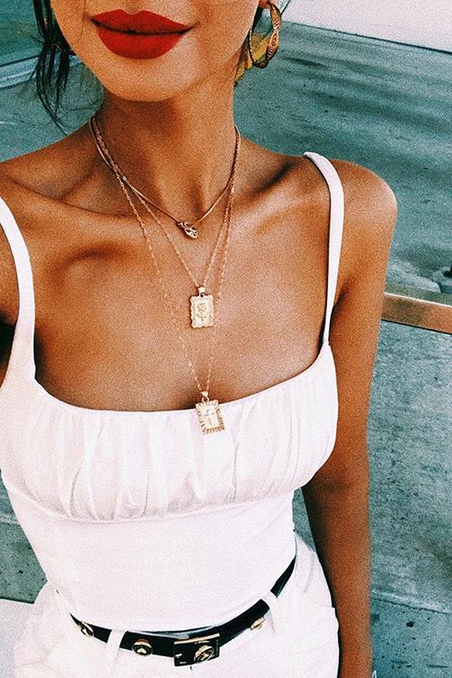 Pleated Sleeveless Tank Top - Fashionpara