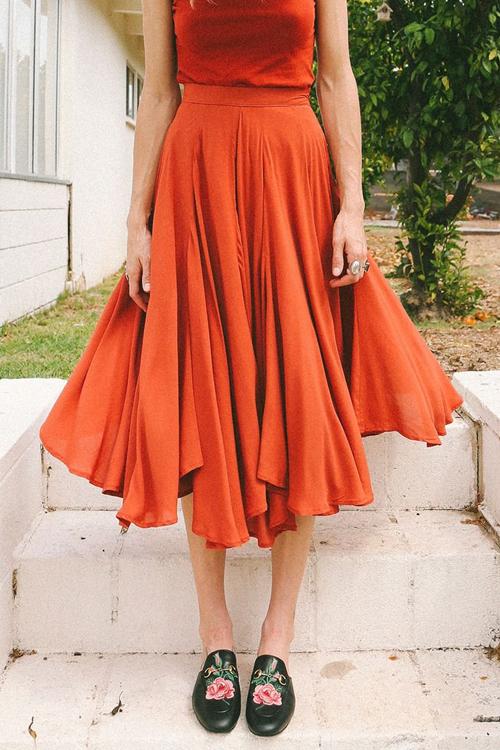 High Waist Pockets Bow Tie Skirts - Fashionpara