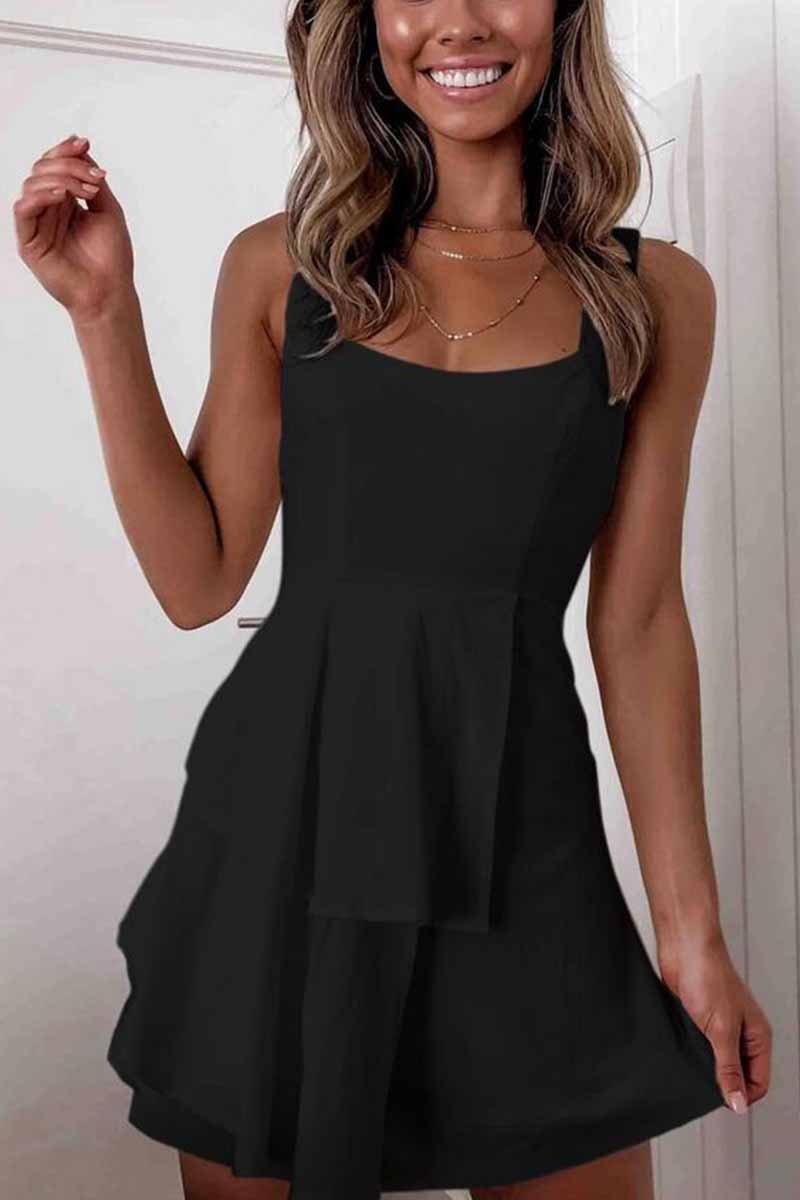 Florcoo New Sexy Halter Straps Mini Dress - Fashionpara