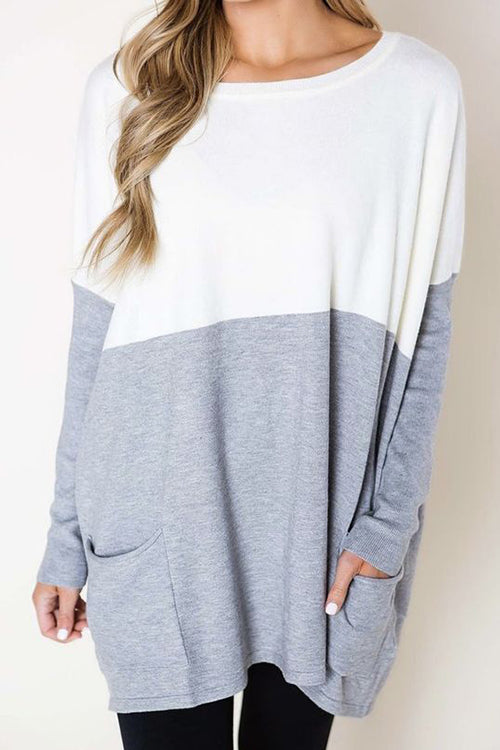 Get Comfortable Double Pocket Sweater - Fashionpara