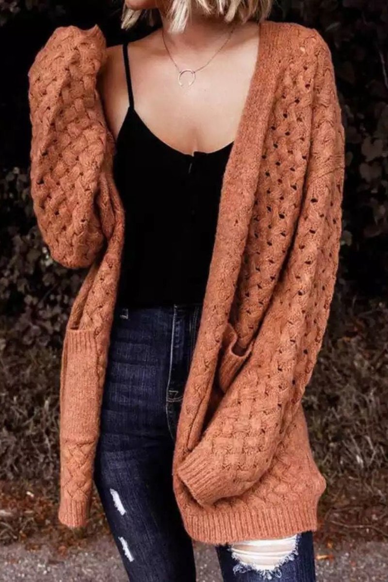 Long Knitted Sweaters Cardigan - Fashionpara