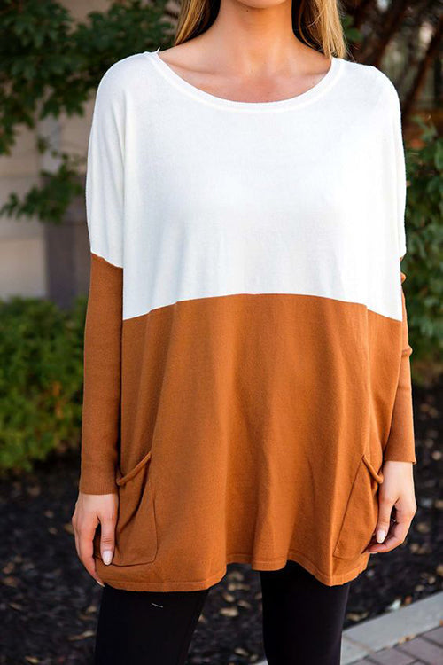 Get Comfortable Double Pocket Sweater - Fashionpara