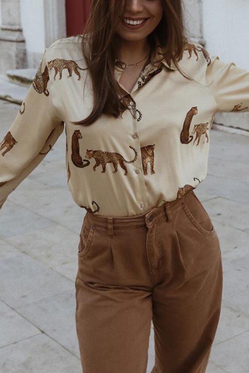 Animal Print Shirt - Fashionpara