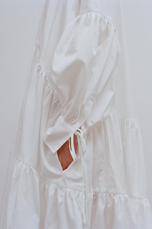 Oversized Ruffled Maxi Dress - Fashionpara