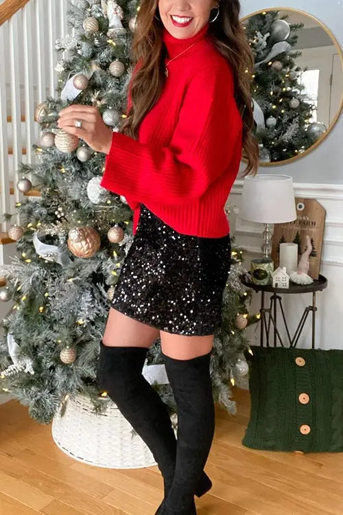 Sequin Mini Skirts - Fashionpara