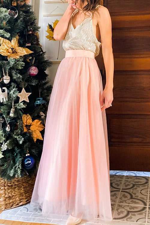 Chiffon High Waist Maxi Skirts - Fashionpara